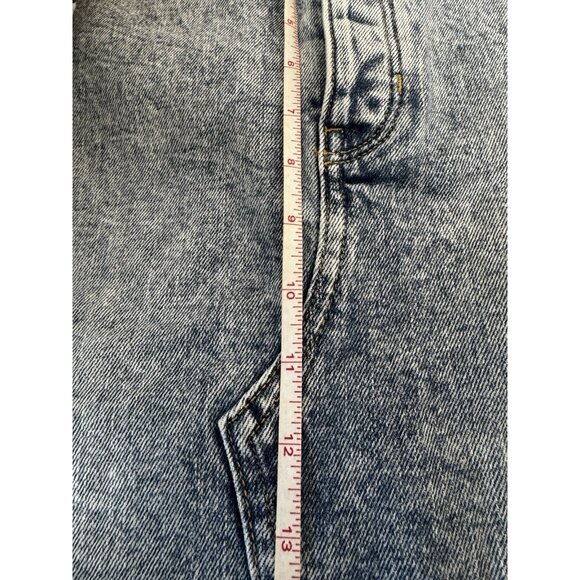 ON High Rise Pockets 18 Button Front Skirt Acid Wash Y2K 90s Vibes Skater Grunge - Picture 8 of 10